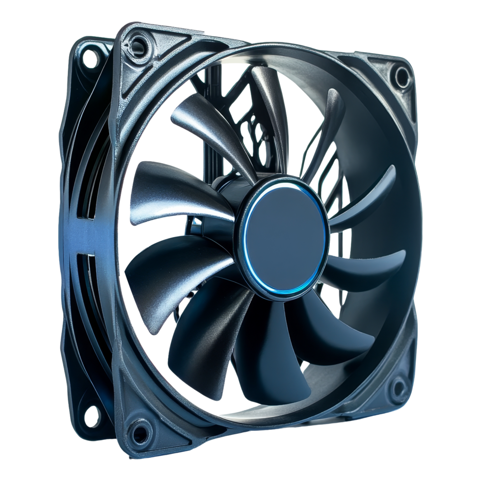 Retro computer cooling fan png