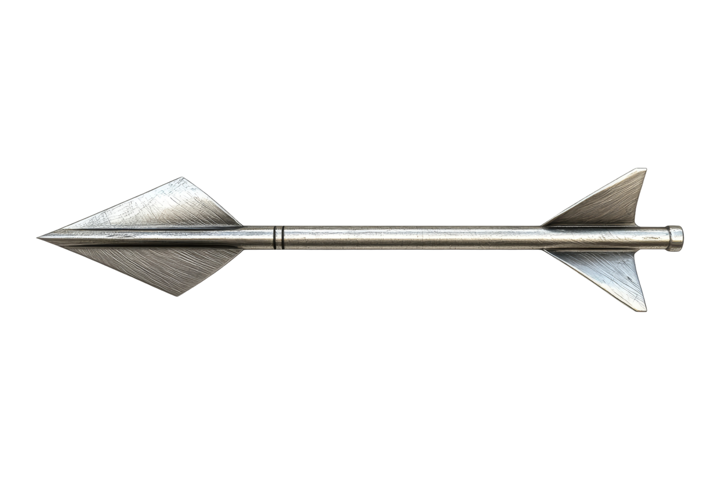 Metal arrowhead display studio setting photography png