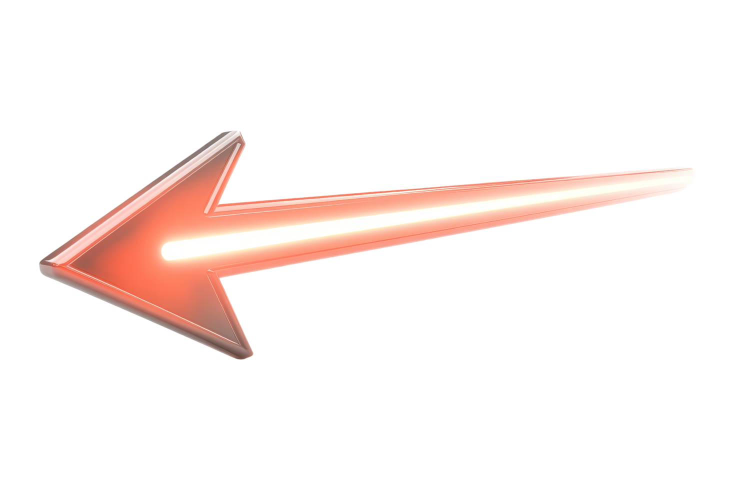 Dynamic red arrow signaling direction in digital design png