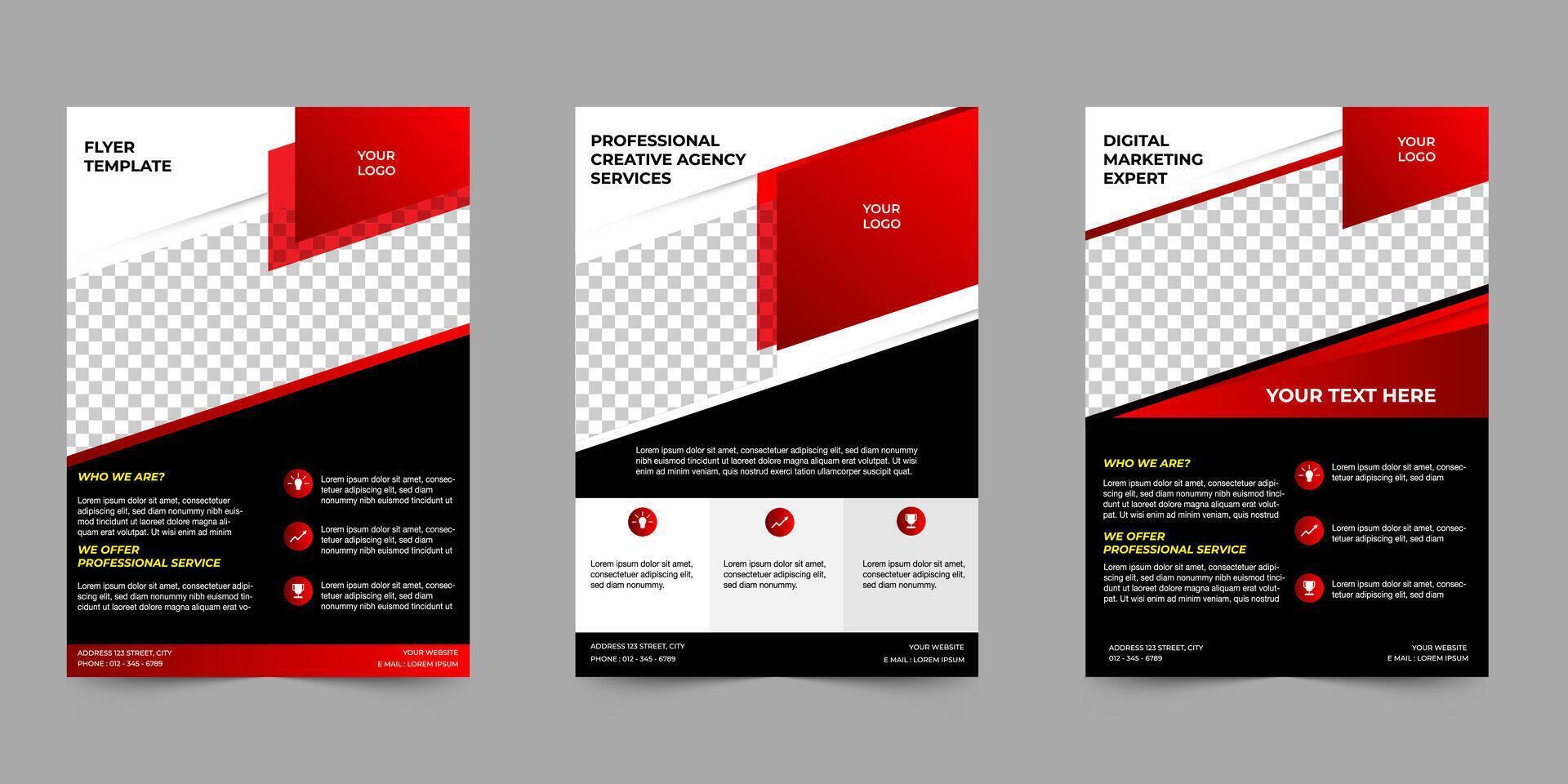 creative business flyer template for event advertising. Corporate flyer template vector
