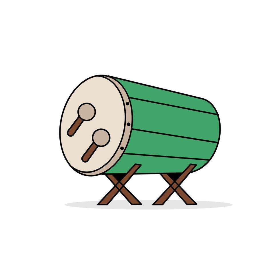 bedug icon flat style vector