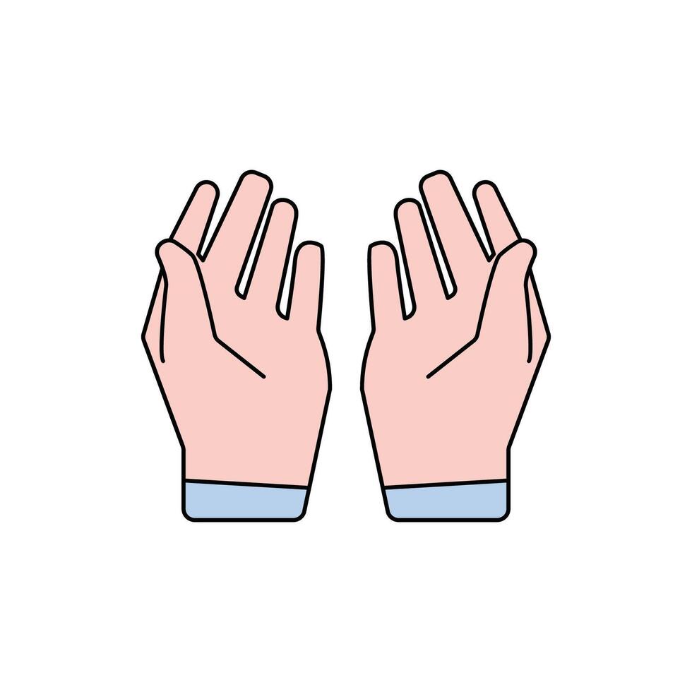 pray icon flat style vector