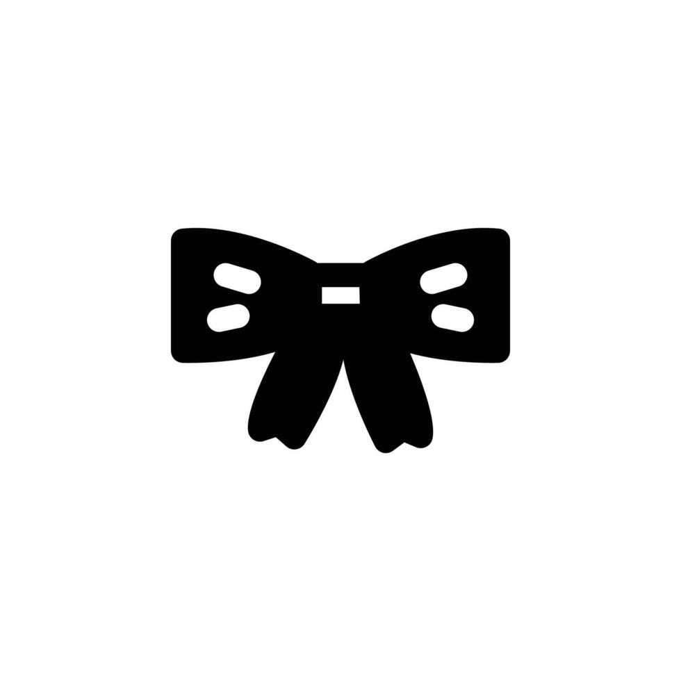 bow tie cute icon vector