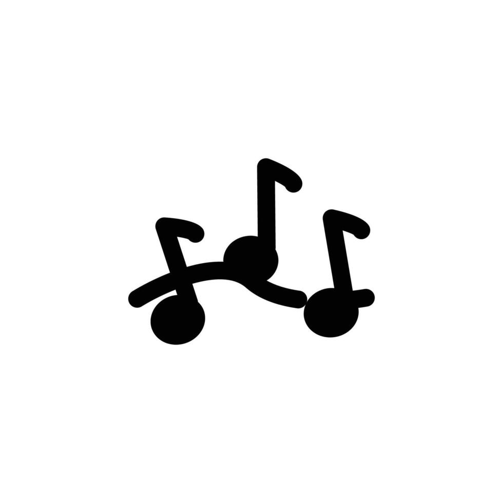 music melody icon vector