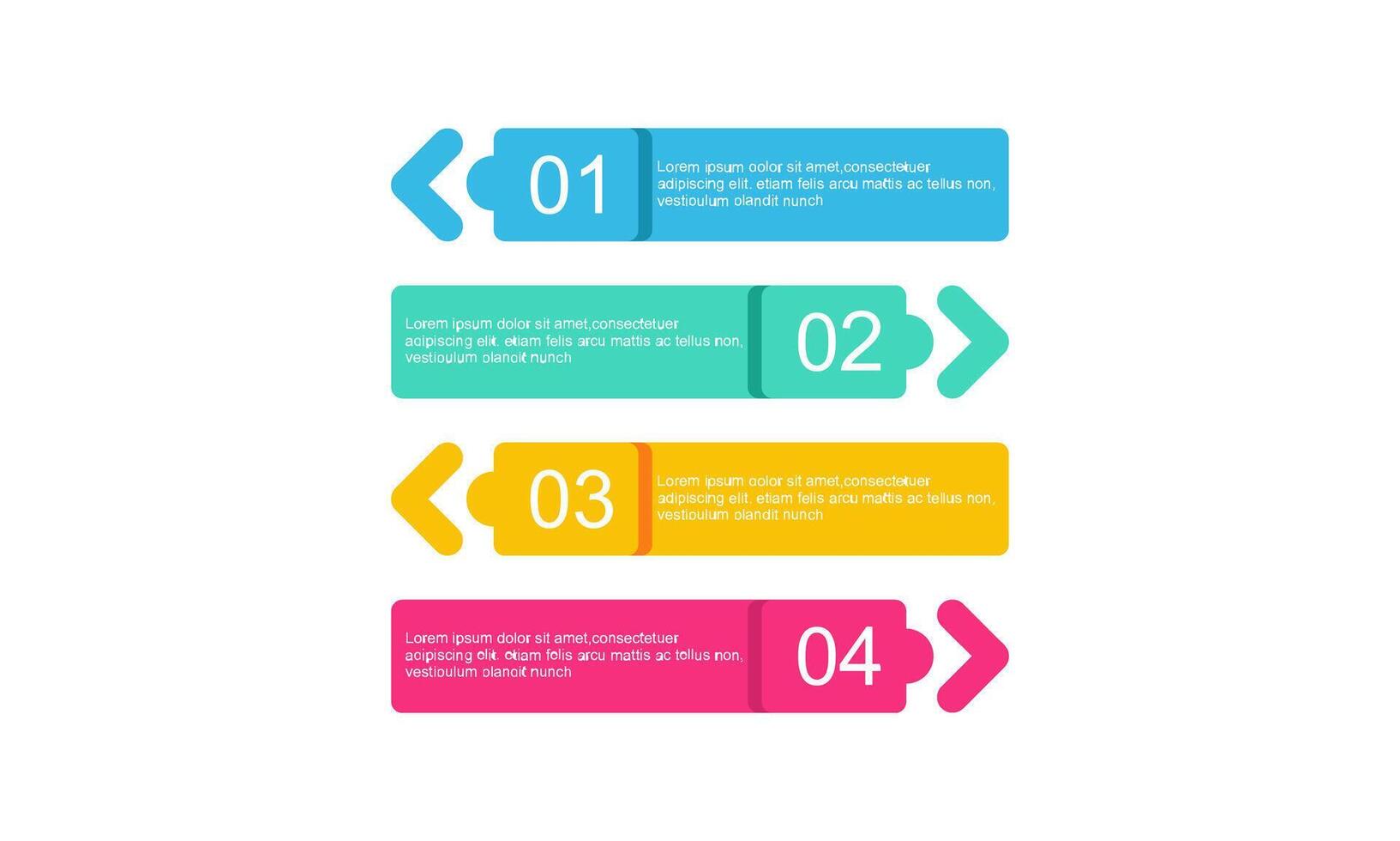 colorful infographic . vector