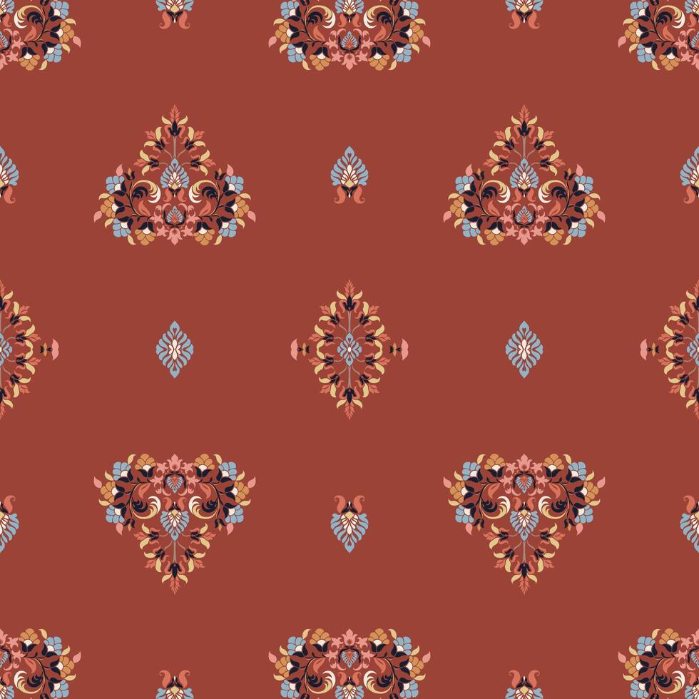 Seamless ornament on background. Wallpaper pattern vector