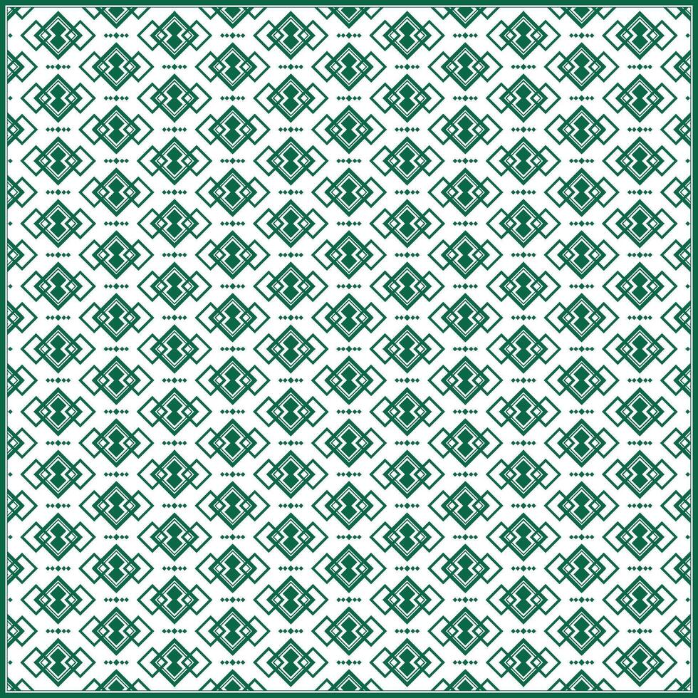 creative pattern of abstract rhombus shape with dominant green frame vector