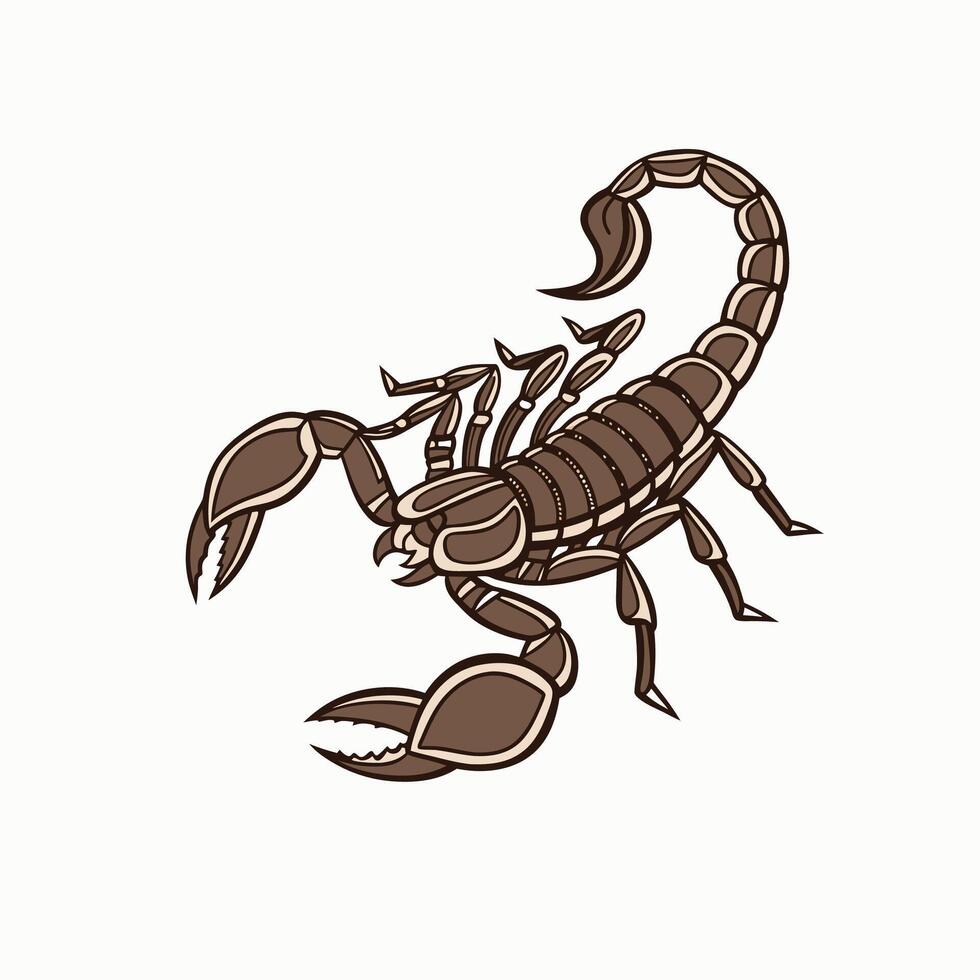 Scorpion and black widow spider vector