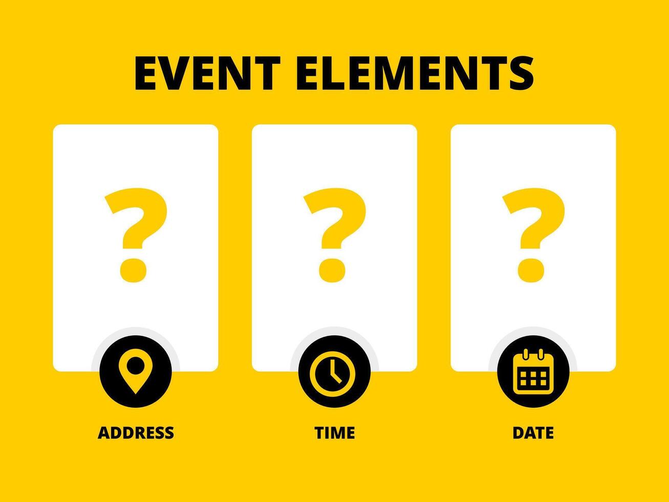 Element event Time, Address, dan Date vector