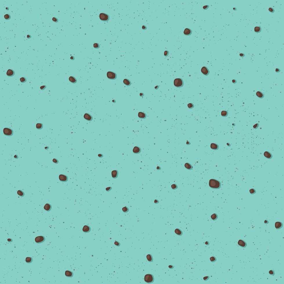 Mint chocolate chip texture square background graphic illustration. vector