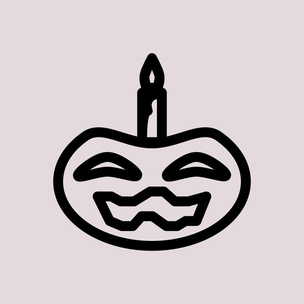 Design Illustration graphic of pumpkin icon with line style. Suitable for UI, mobile design, web design, etc vector