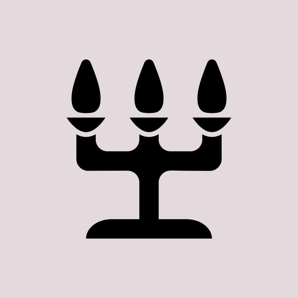 Design Illustration graphic of candle light icon with glyph style. Suitable for UI, mobile design, web design, etc vector