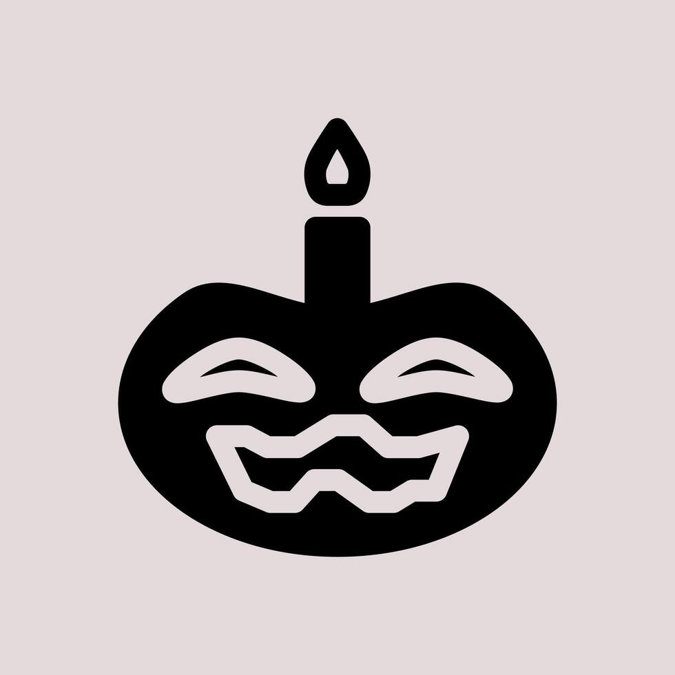 Design Illustration graphic of pumpkin icon with glyph style. Suitable for UI, mobile design, web design, etc vector