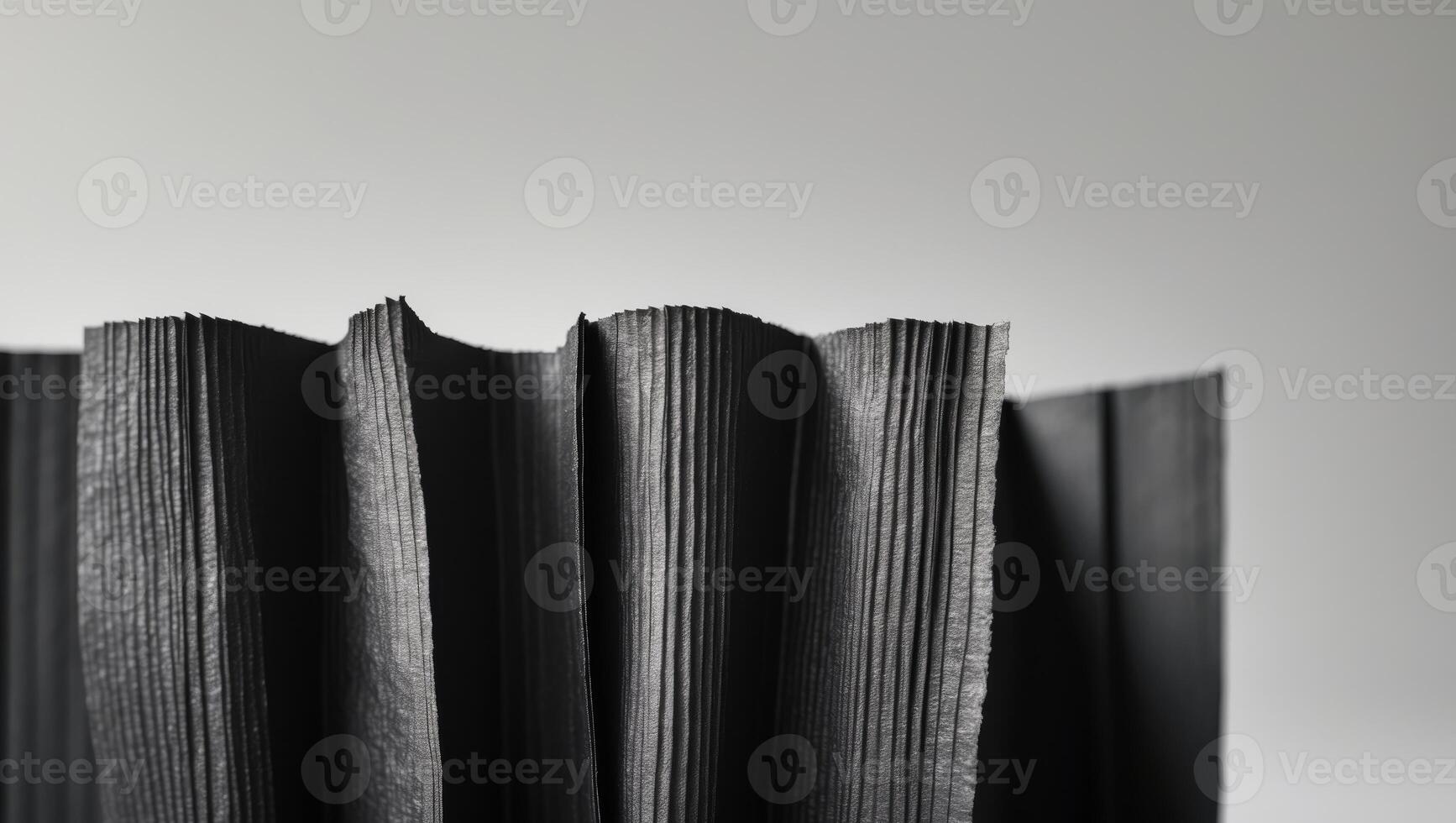 Black Corrugated Paper Texture for Creative Projects Crafts Background with Empty Space for Custom Text or Design Applications. photo