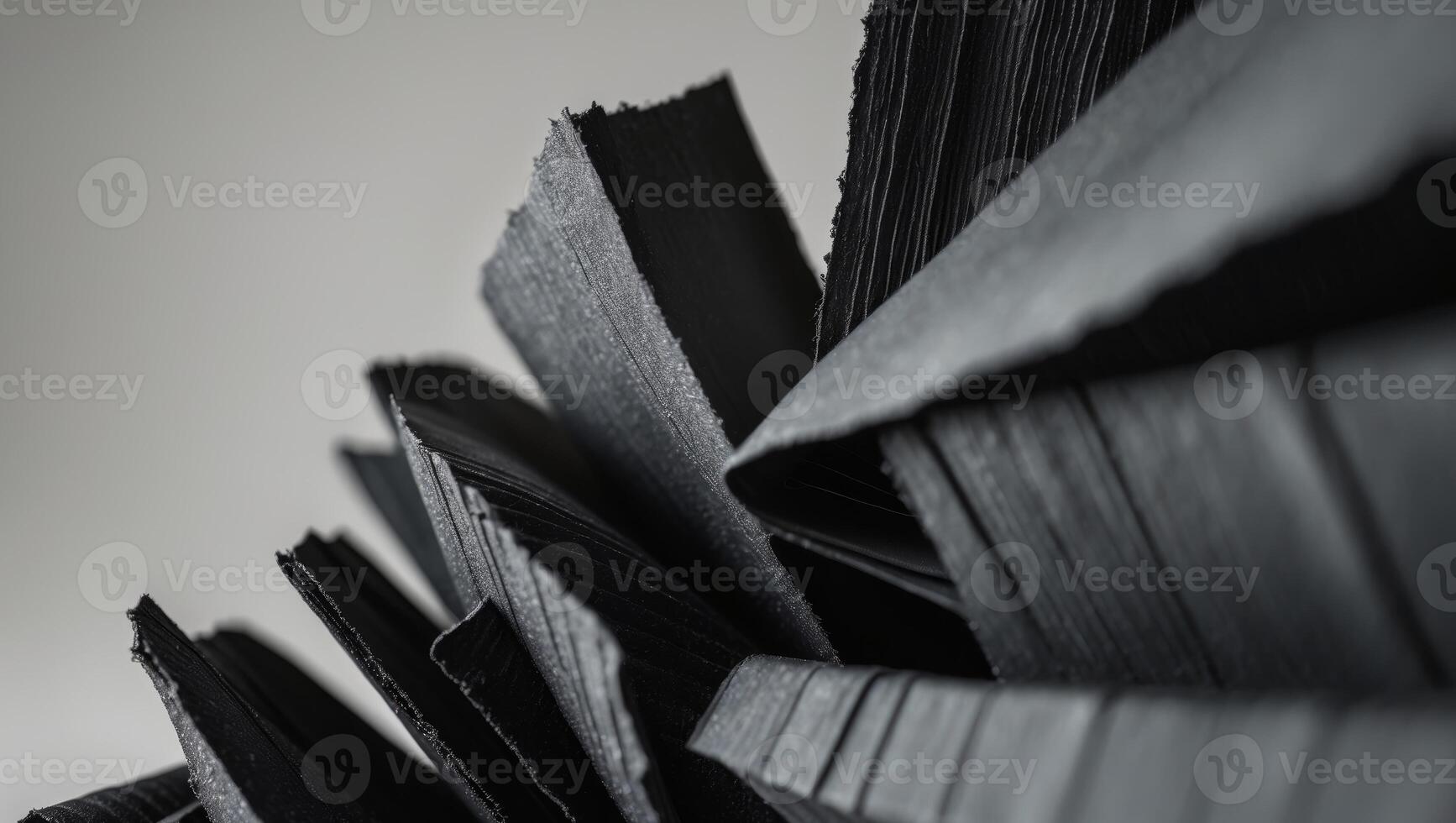 Black Corrugated Paper Texture for Creative Projects Crafts Background with Empty Space for Custom Text or Design Applications photo