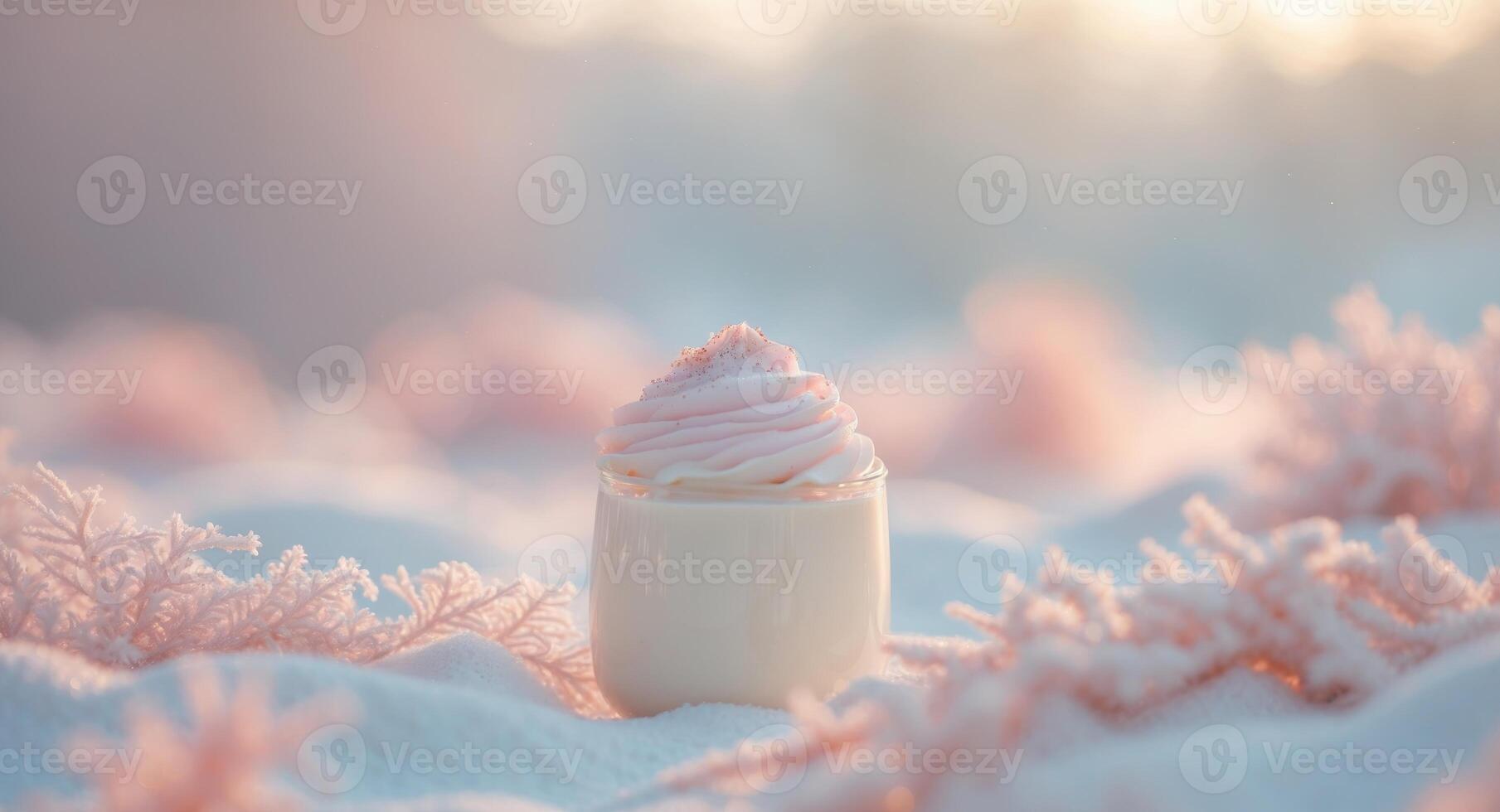 Cozy Winter Eggnog Aesthetic Pastel Mornings photo
