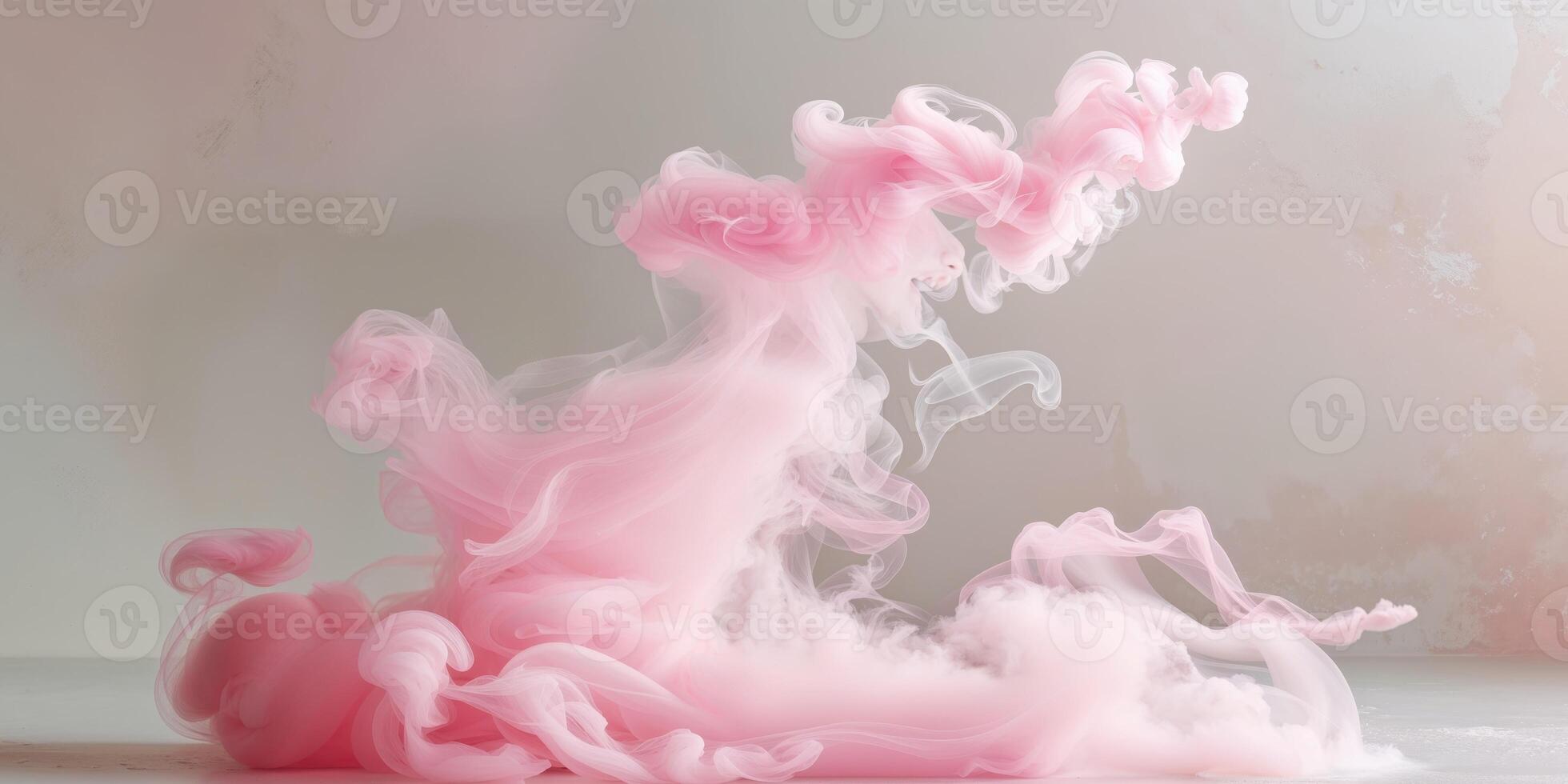 pink smoke on background abstract background for design photo