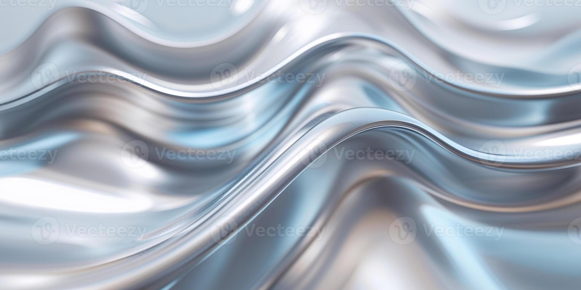 Abstract metallic waves texture for modern design and background concepts photo