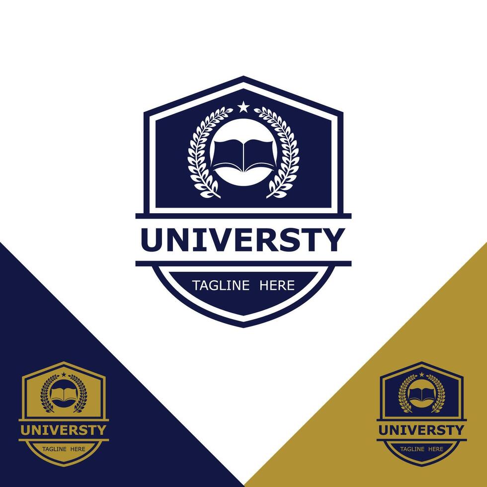 creative university college logo template design vector