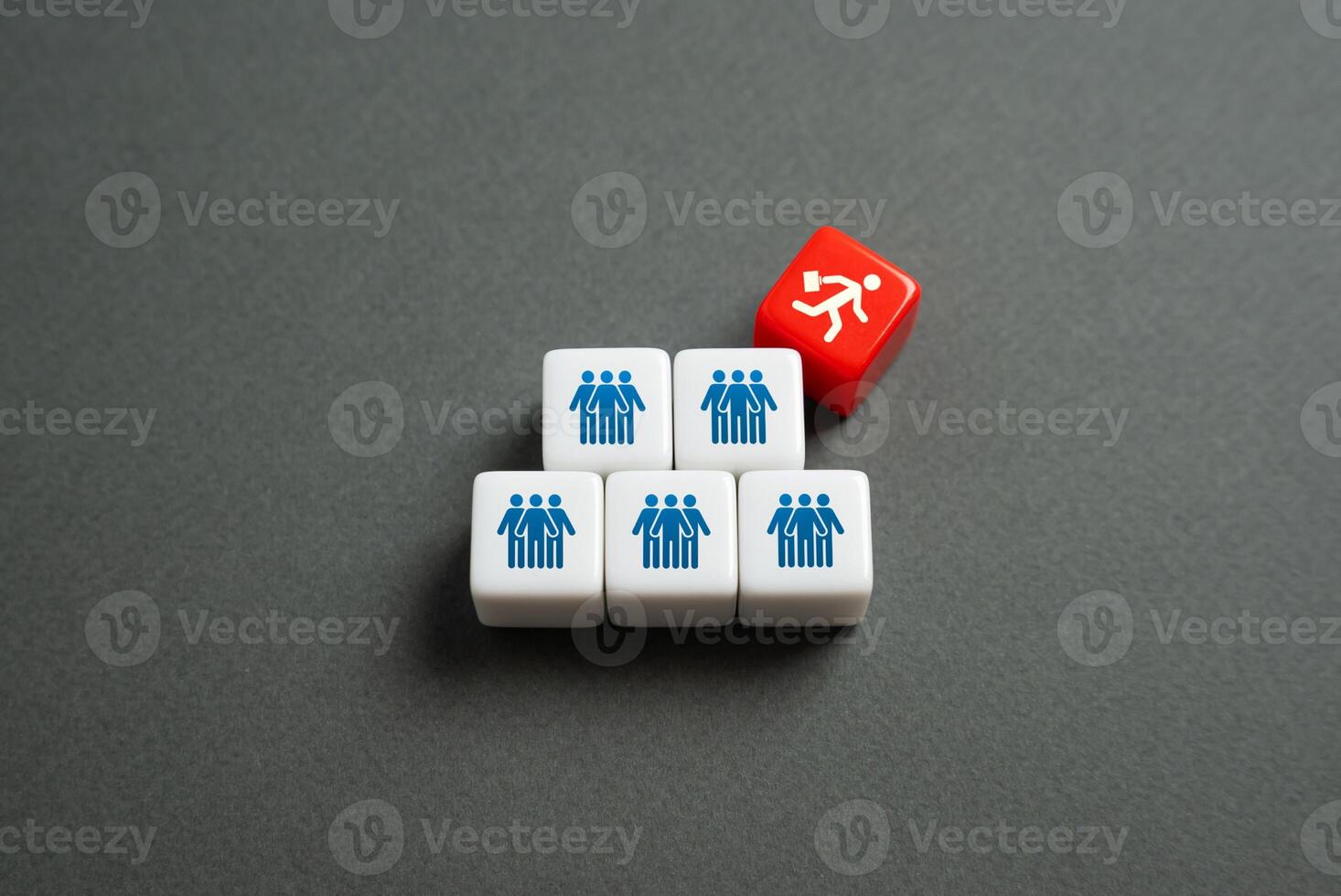 CEO runs away from the company. Flight of managers and executives. Decapitate the company. Bankruptcy. photo