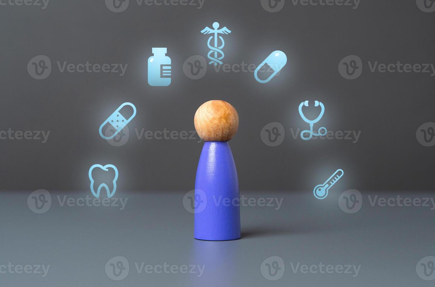 Person and medical services. Providing comprehensive insurance that covers medical expenses, treatments, and hospitalization costs. Life insurance. photo