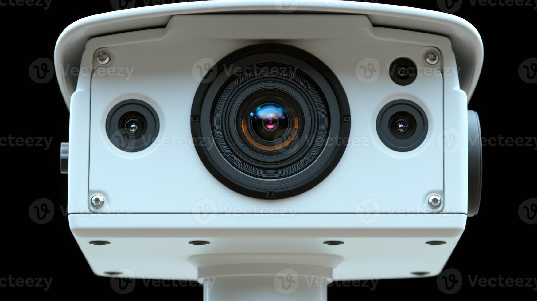 A modern surveillance camera captures its surroundings with precision and style photo