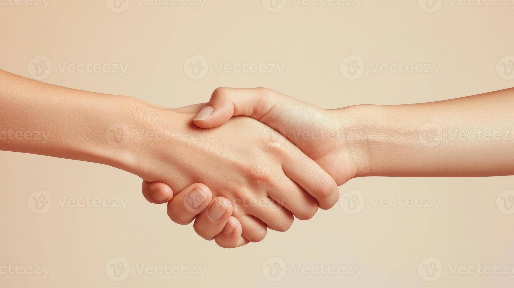 A strong handshake conveys mutual respect and agreement between individuals photo