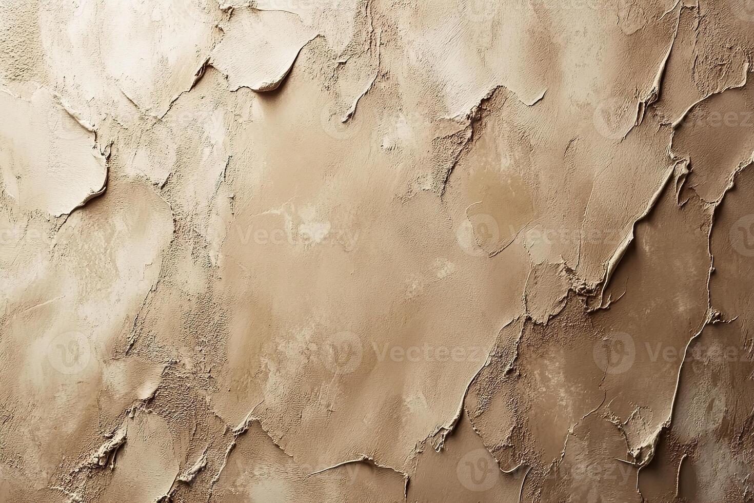 Minimalist soft clay texture background in warm beige tones with natural light reflections creating an organic atmosphere photo