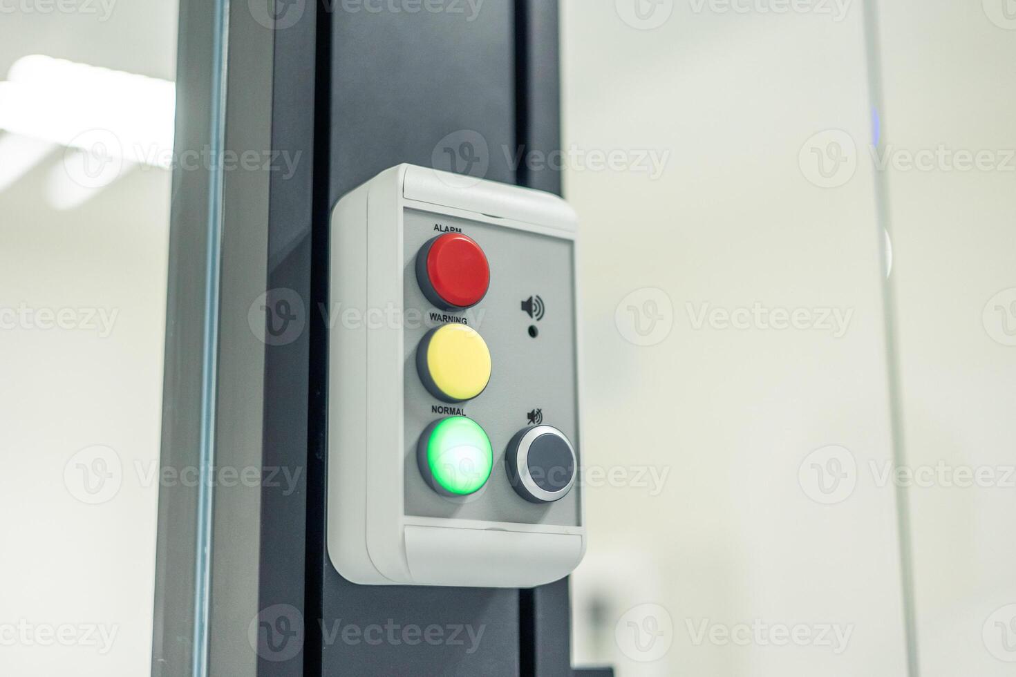 Control panel showing normal status in scientific laboratory photo