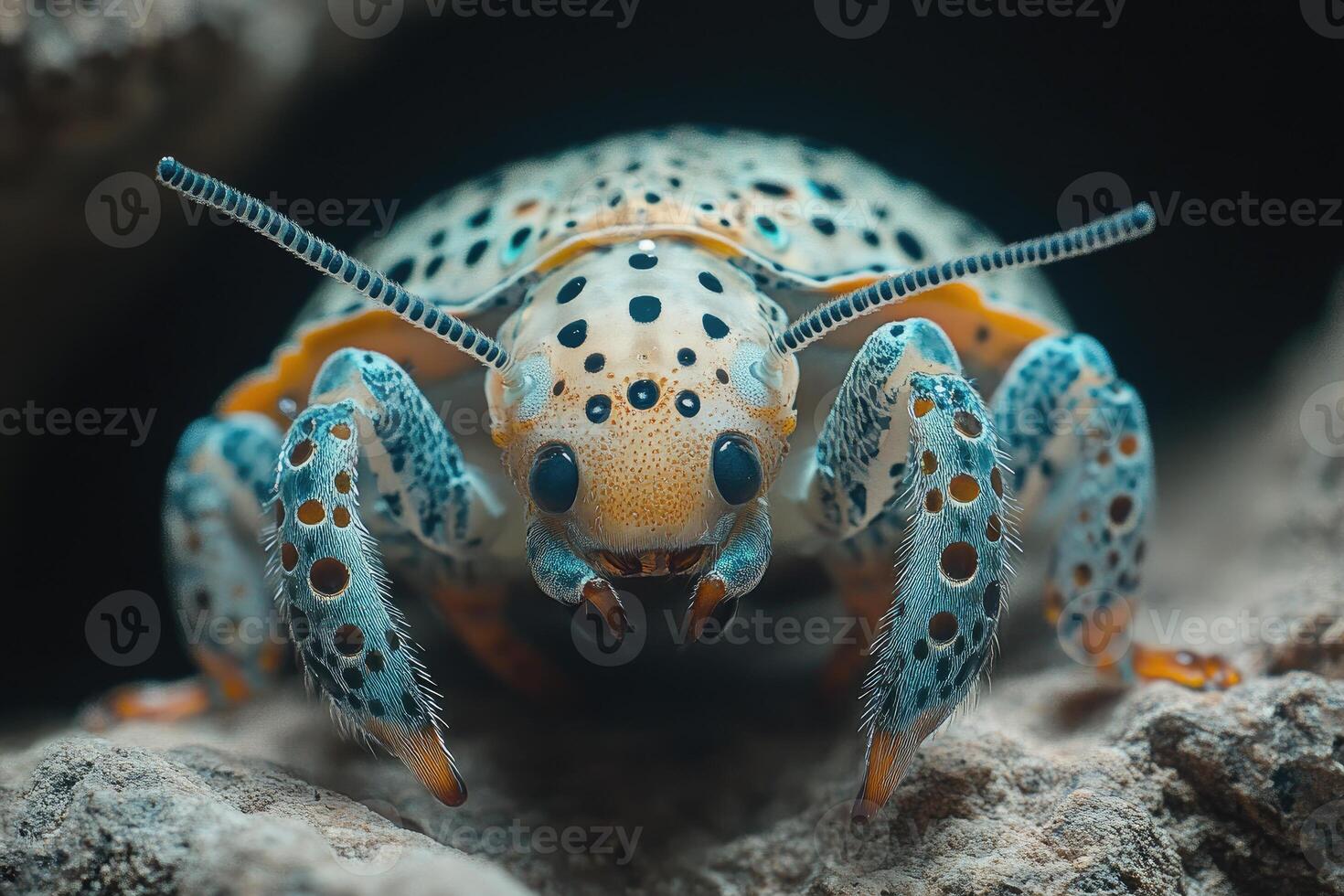 A Vividly Colored Beetle With Unique Markings photo