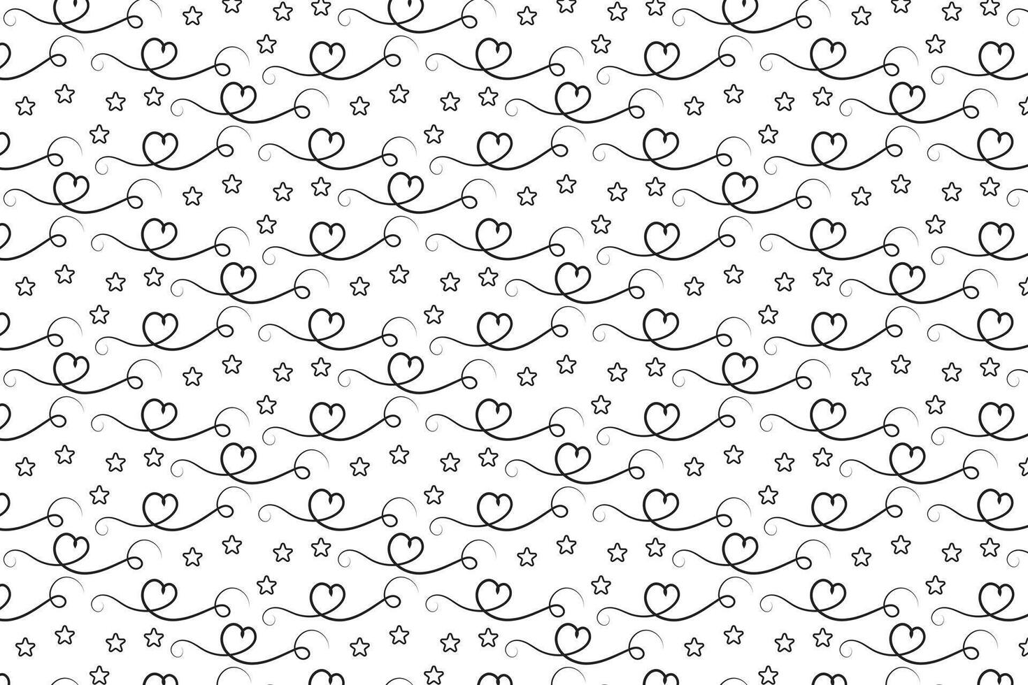 love scroll repeating wrapping paper vector