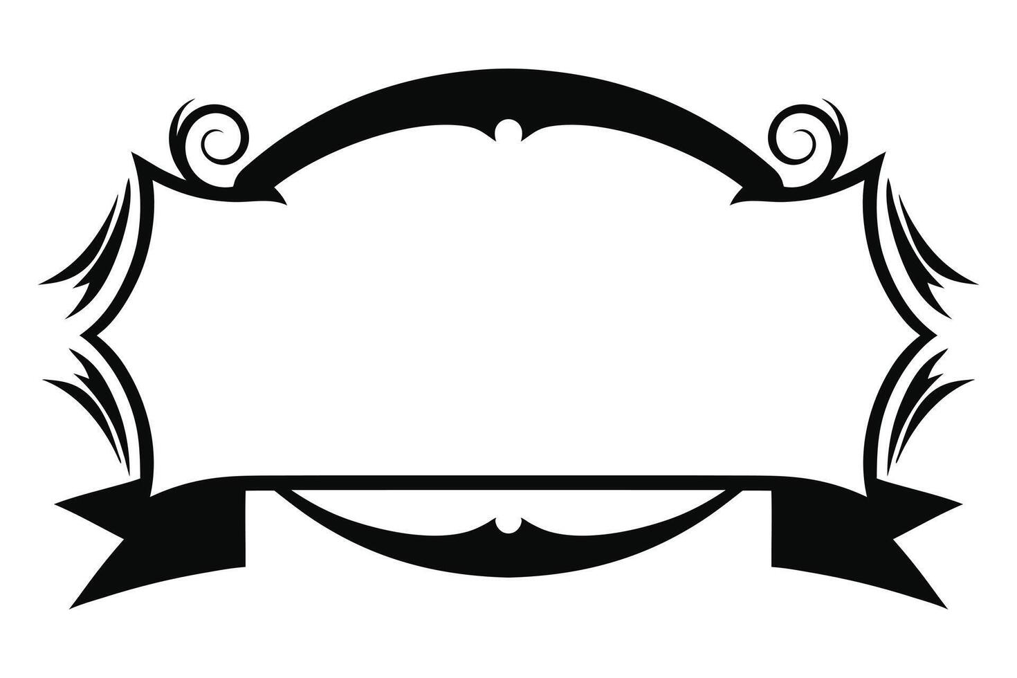 Calligraphy lettering text frame vector