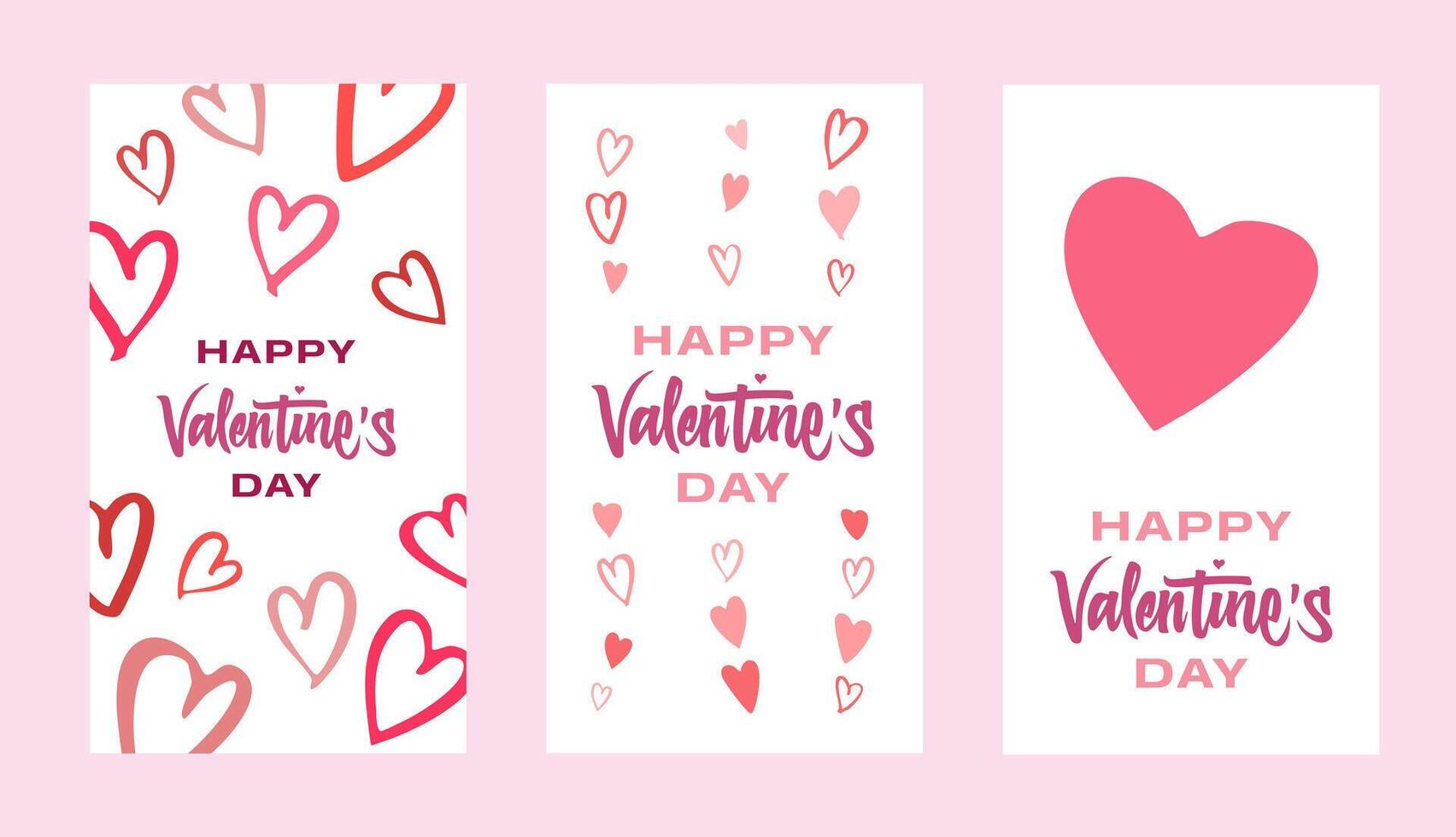 Cute hand drawn with heart pattern background. Printable great for Valentine's Day. Design for card, postcard, poster, print, banner, textiles, wallpapers, backgrounds. vector
