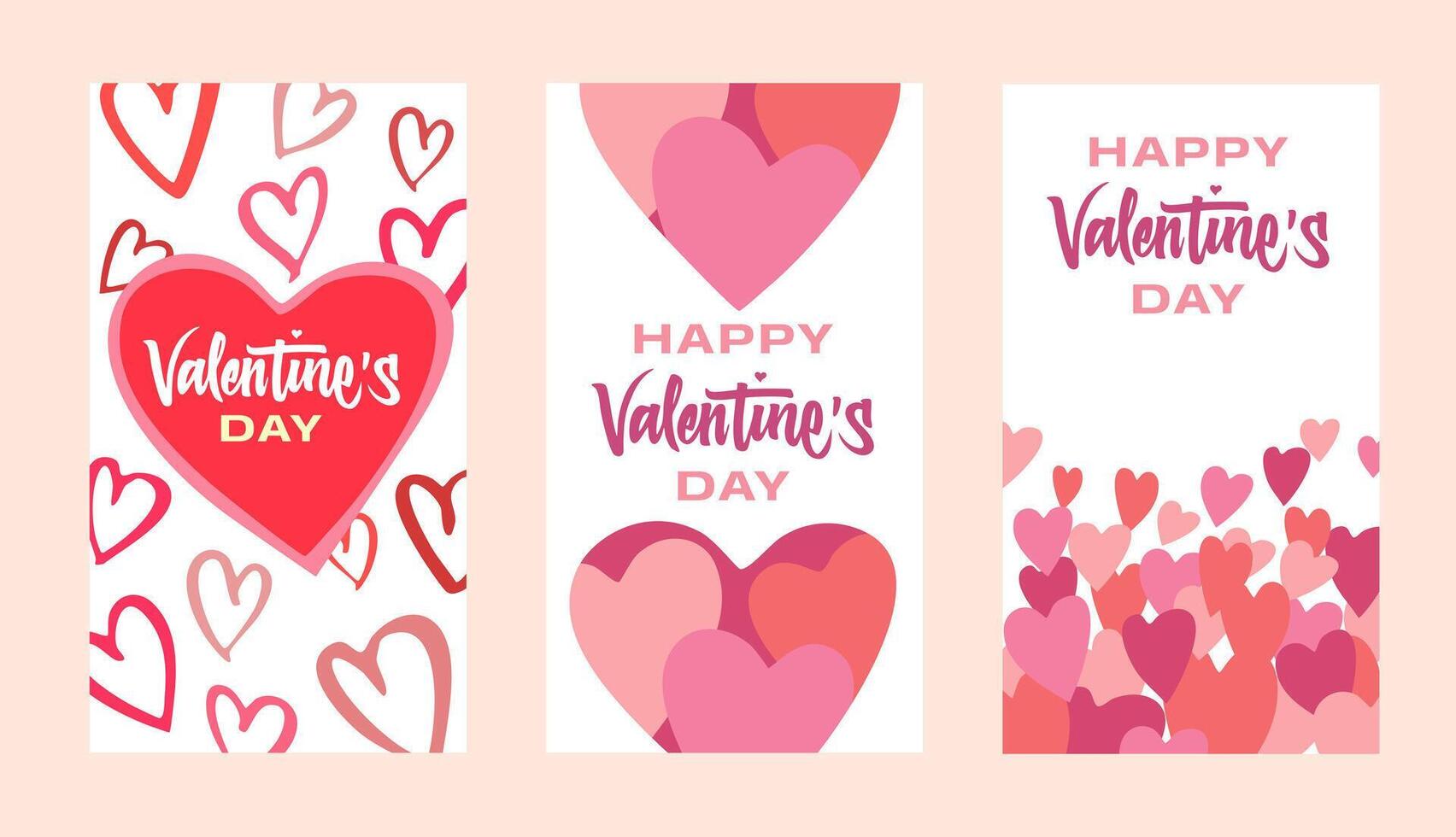 A lovely handwritten Valentines day with a hearts, perfect for adding charm to Valentine's Day, weddings, or Mother's Day projects. Ideal for printable cards and banners. vector