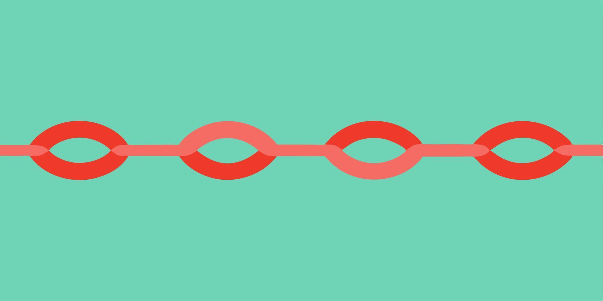 Creative ornament design with seamless underline element vector
