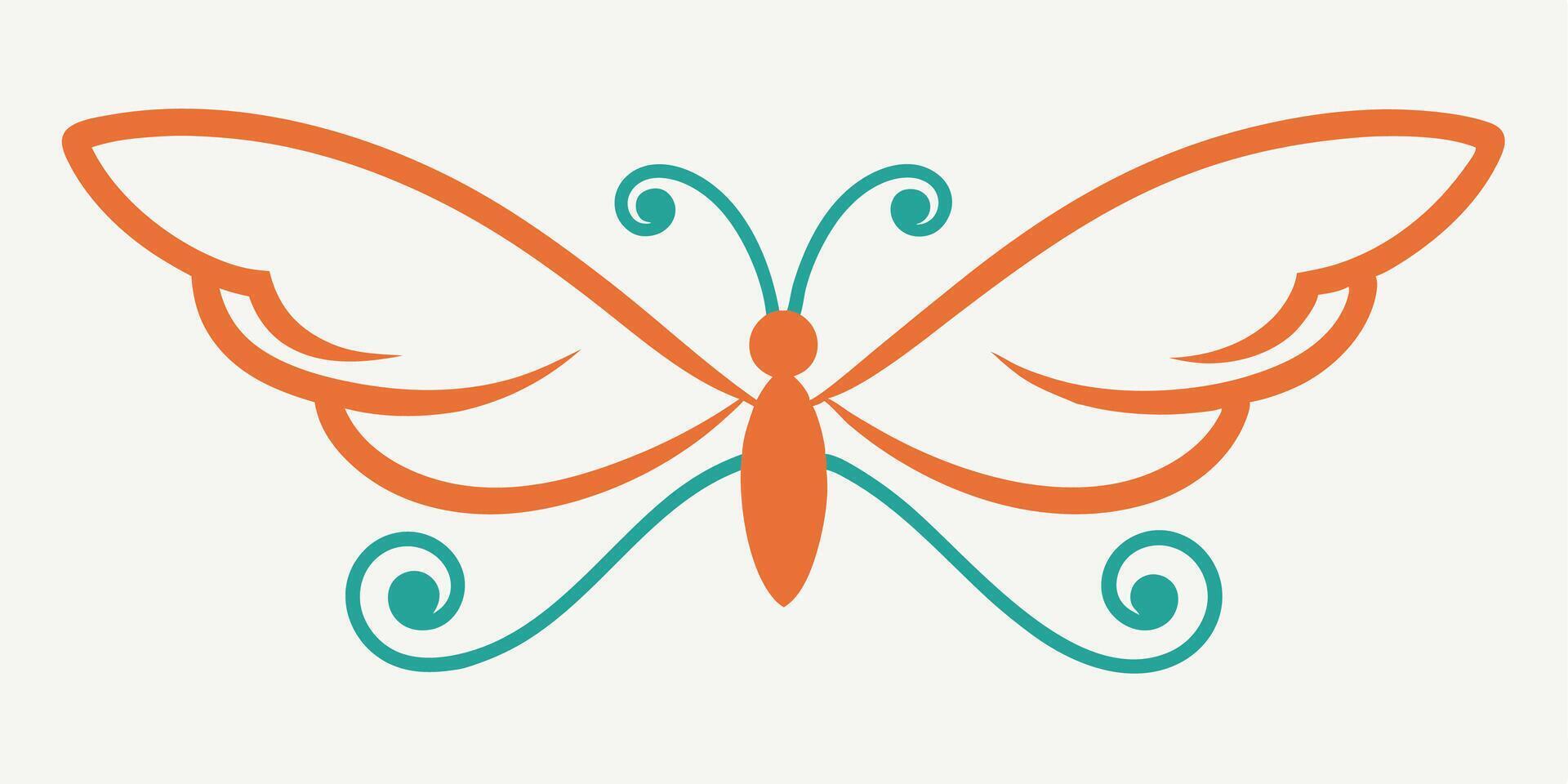 Decorative butterfly illustration perfect for nature-inspired art vector