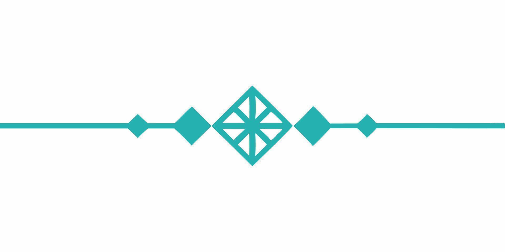 Unique underline art element for decorative compositions. vector