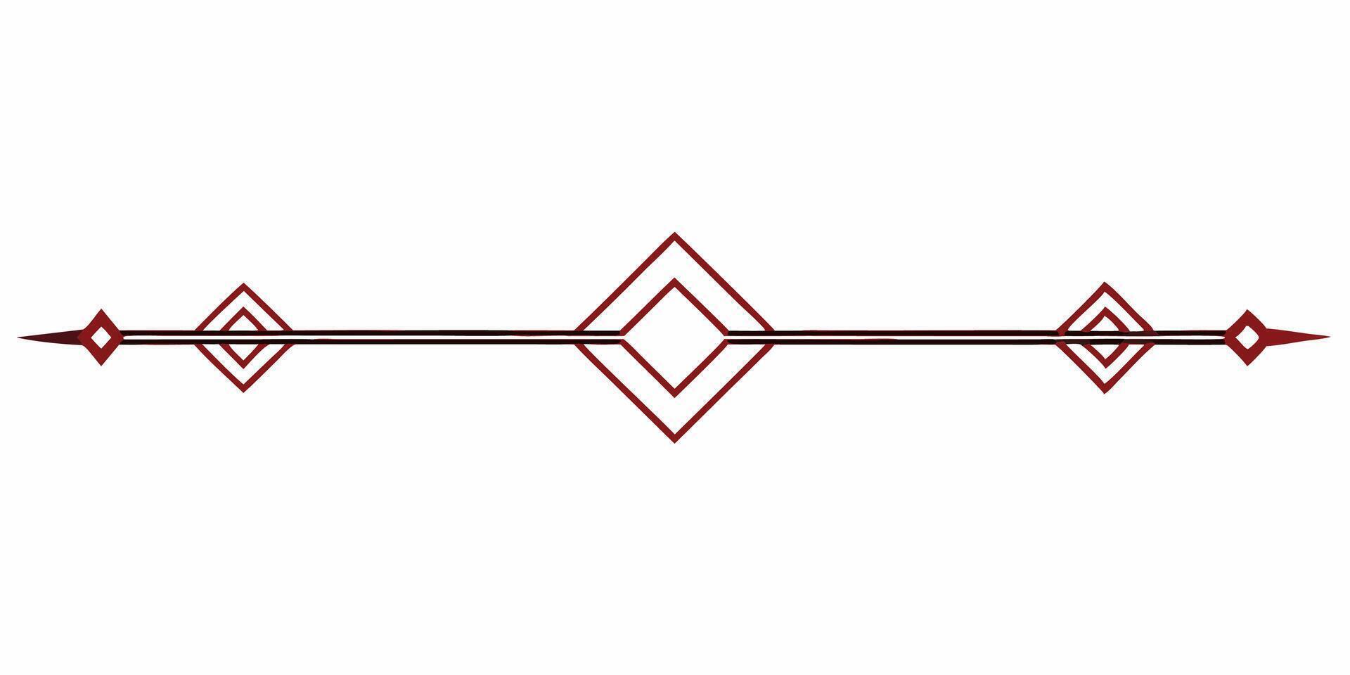 Minimal and elegant underline art illustration for digital designs vector