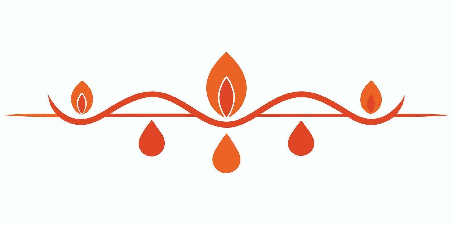 Elegant underline design ornament for decoration and graphic vector