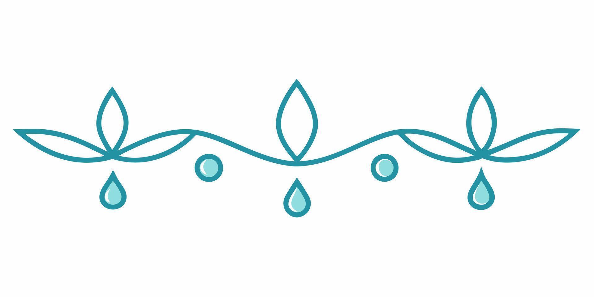 Elegant underline design ornament for decoration and projects vector
