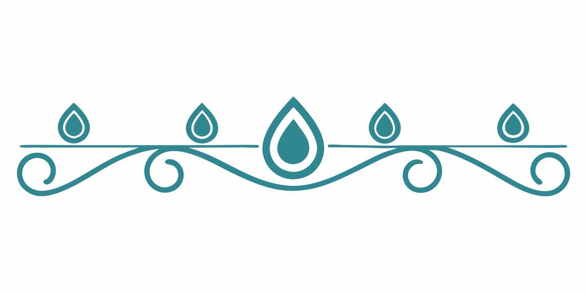 Minimalist ornament element art for design and illustrations vector