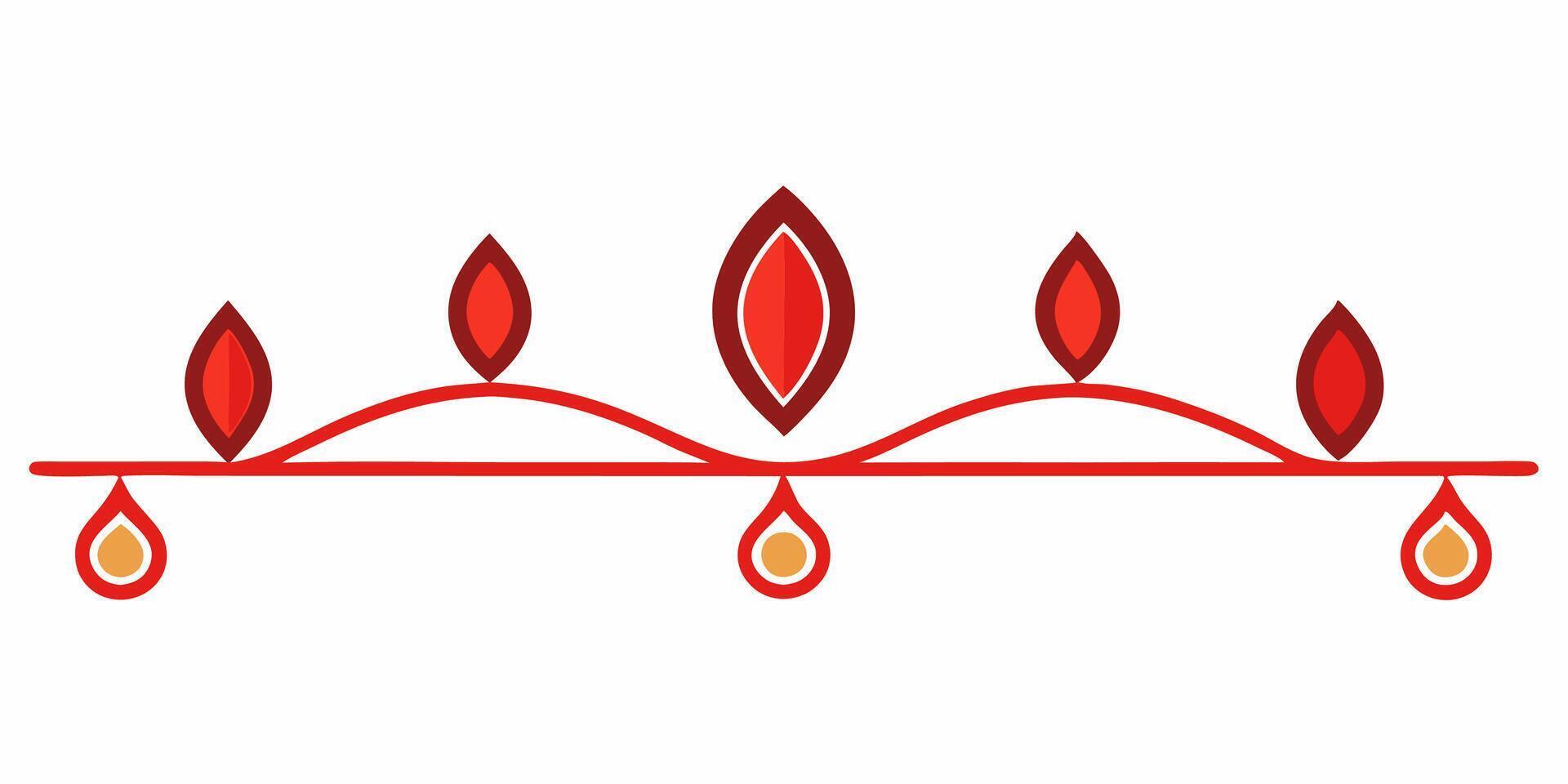 Elegant underline design ornament decoration and graphic projects vector