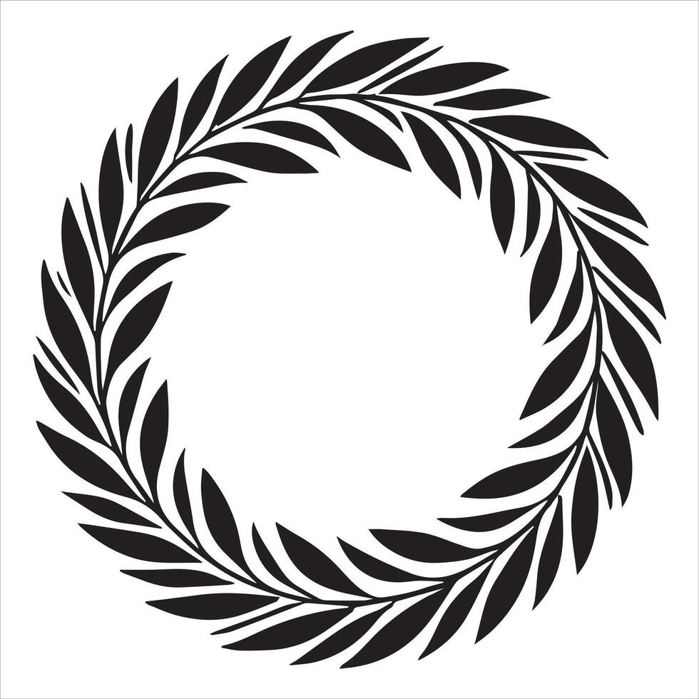 Artistic Wreath Clipart for Invitations and More vector