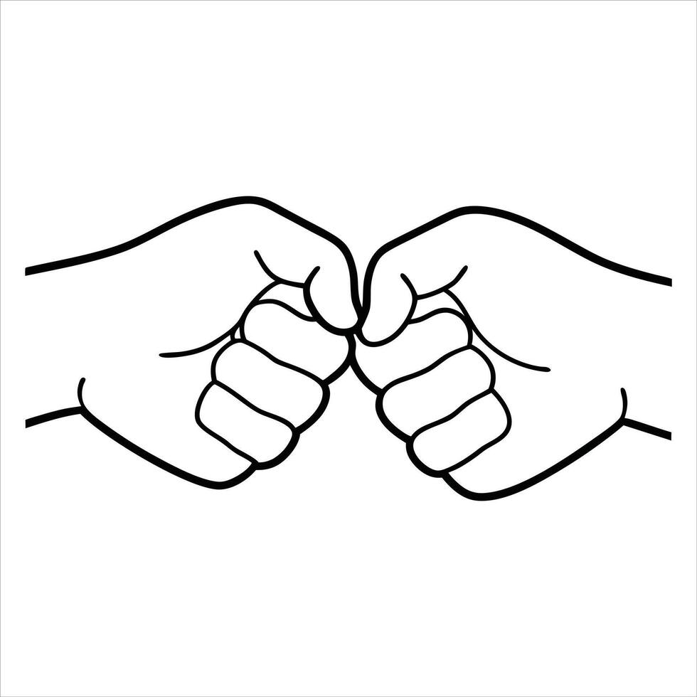 Fathers Day Fist Bump Illustration Design vector