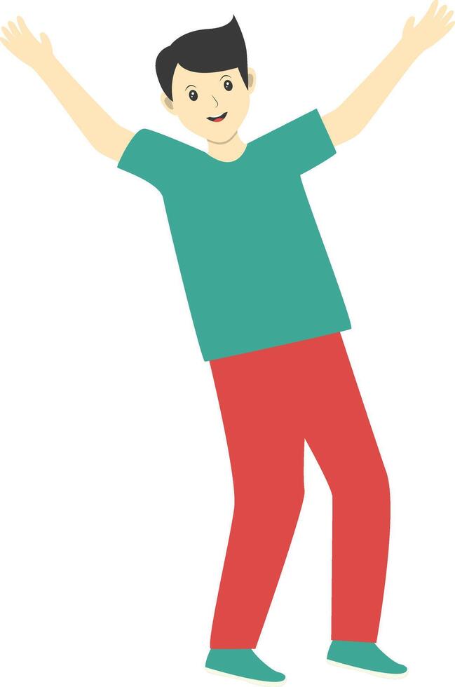 Men Dancer in Casual Clothes vector