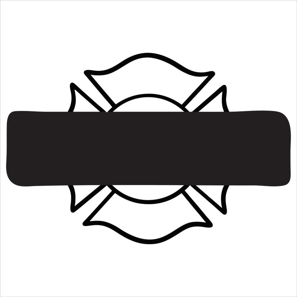 Dynamic Fire Department Illustration monogram for Campaigns vector