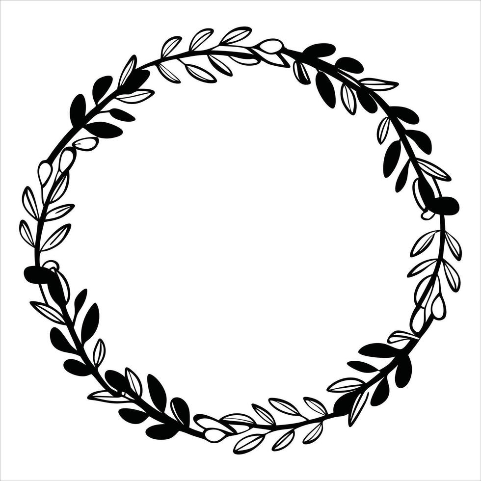 Versatile Decorative Wreath Clipart Design vector
