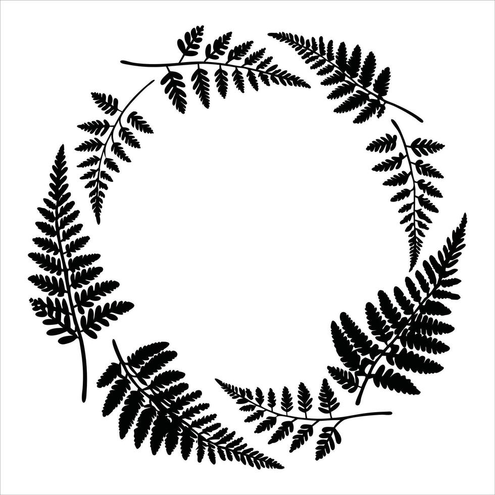 Stylish Decorative Wreath Design Clipart vector