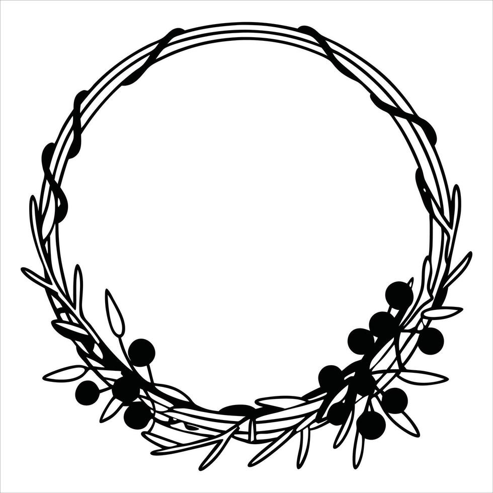 Decorative Wreath Clipart Design for Events vector