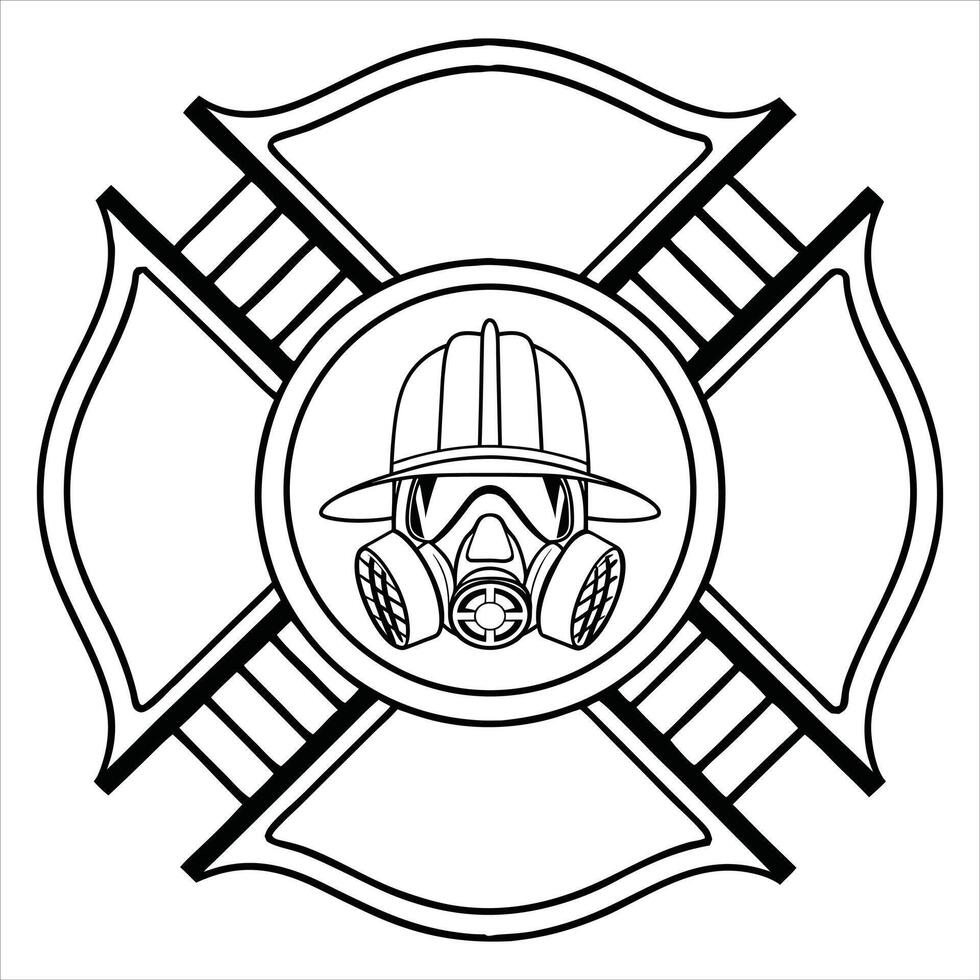 Fire Department Clipart for Public Safety Designs vector